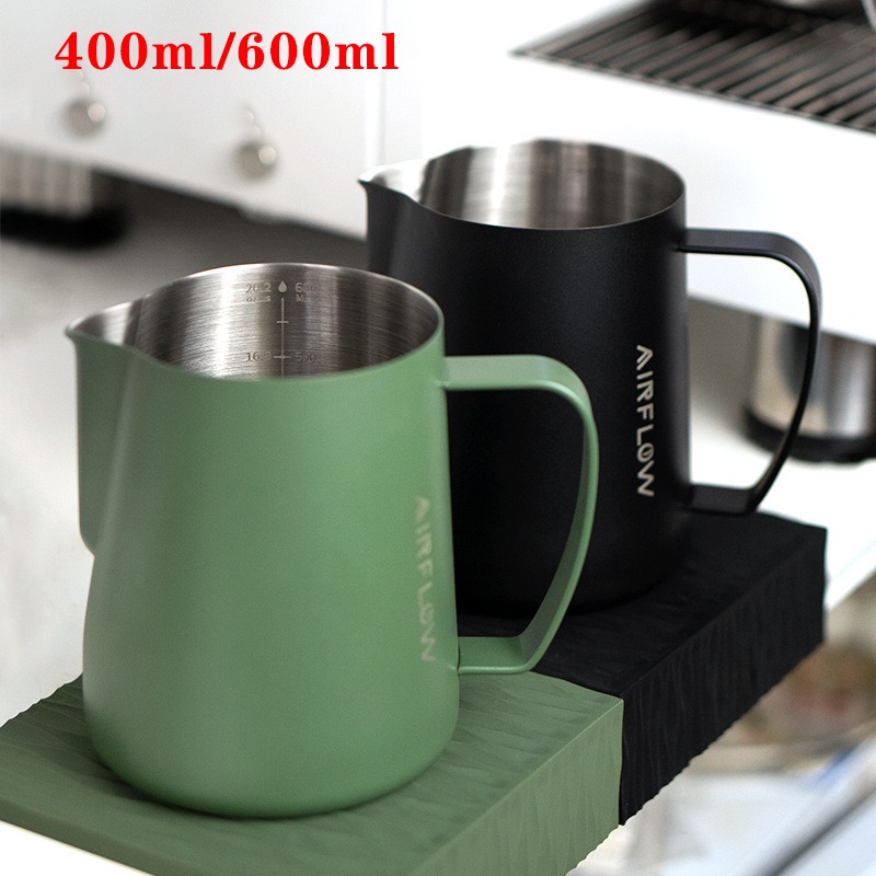 Barista Milk Jug - 400ml/600ml Caffè in acciaio inossidabile Latte