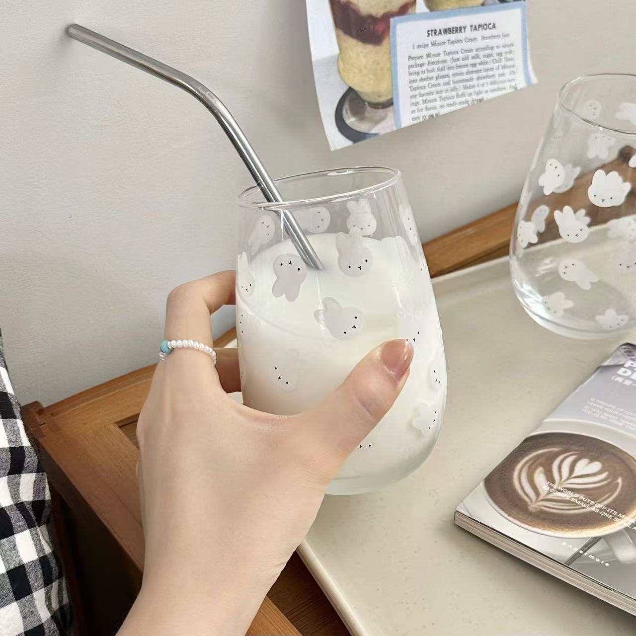 Carino Bicchiere in Vetro con  - Coffee Tea & Jane recensione e prezzo