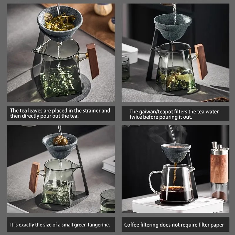 Set di Filtri per Tè in Cerami - Coffee Tea And Sugar Set recensione e prezzo