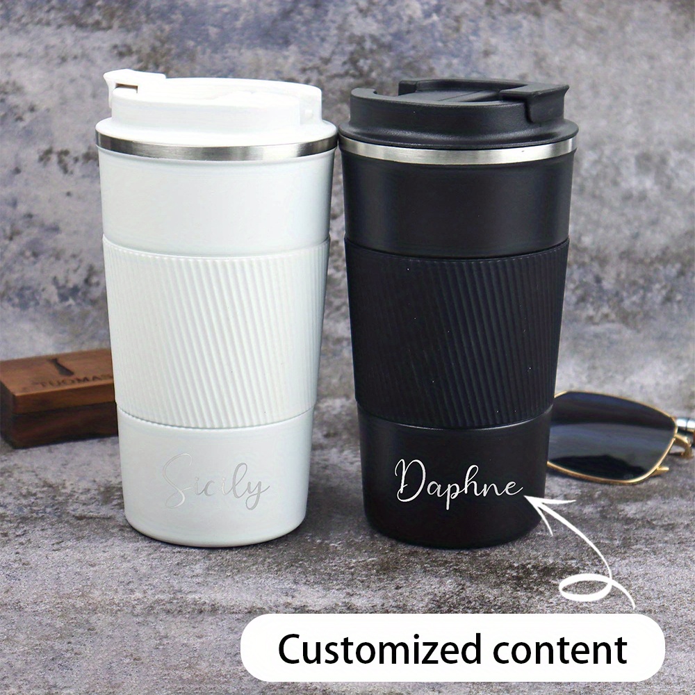 Tazza da viaggio in acciaio in - Coffee Tea Name recensione e prezzo